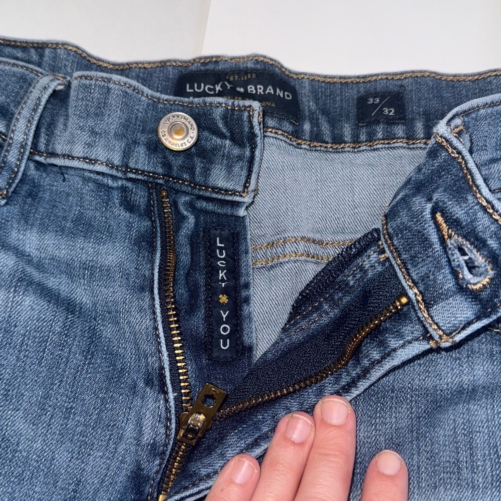Lucky Brand Men’s Straight Blue Jeans Size 31x32 - Picture 7 of 12